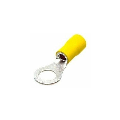 Terminal aislado redondo 6,5/4-6mm Amarillo 50 uds
