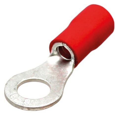 Terminal aislado redondo 8,4/1,5mm Rojo 50 uds