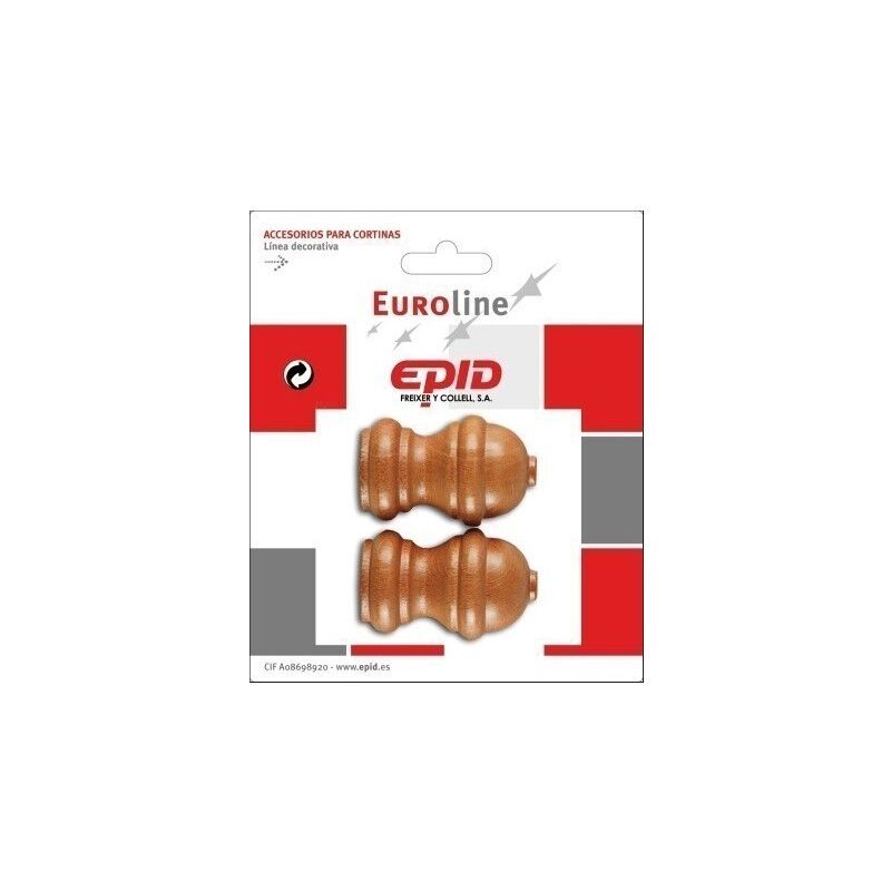 

Terminal Barra Cortina 19Mm Madera Avell. 2 Pz - Epid
