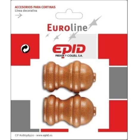 Terminal barra cort 19mm mad avell. epid 2 pz