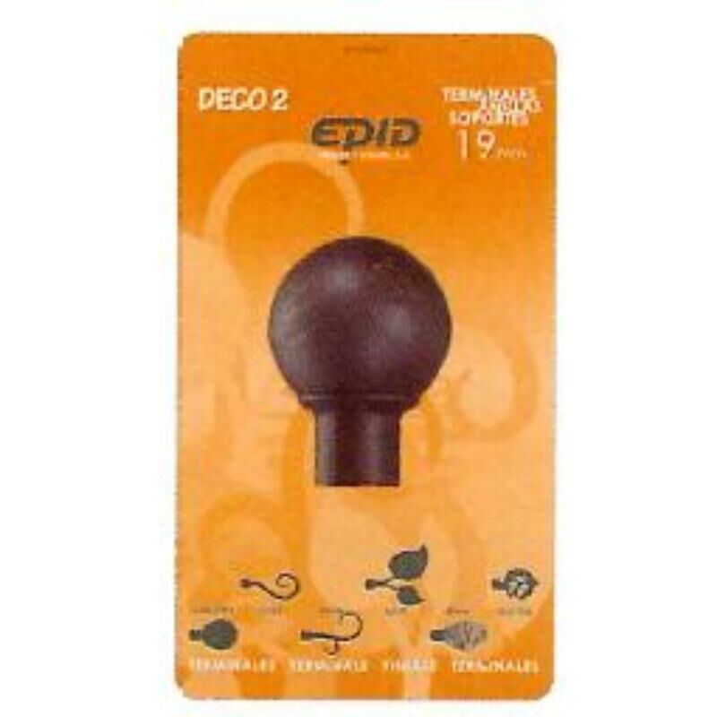 

cortina terminal barra metal 19 mm garona 06 negro - Mibricotienda