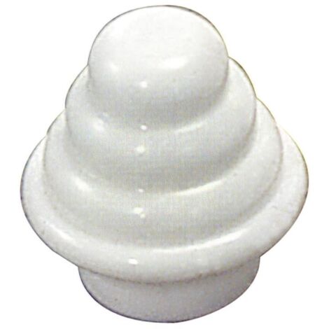 Terminal Barra Exterior Tubo 12 mm.Ø Blanco