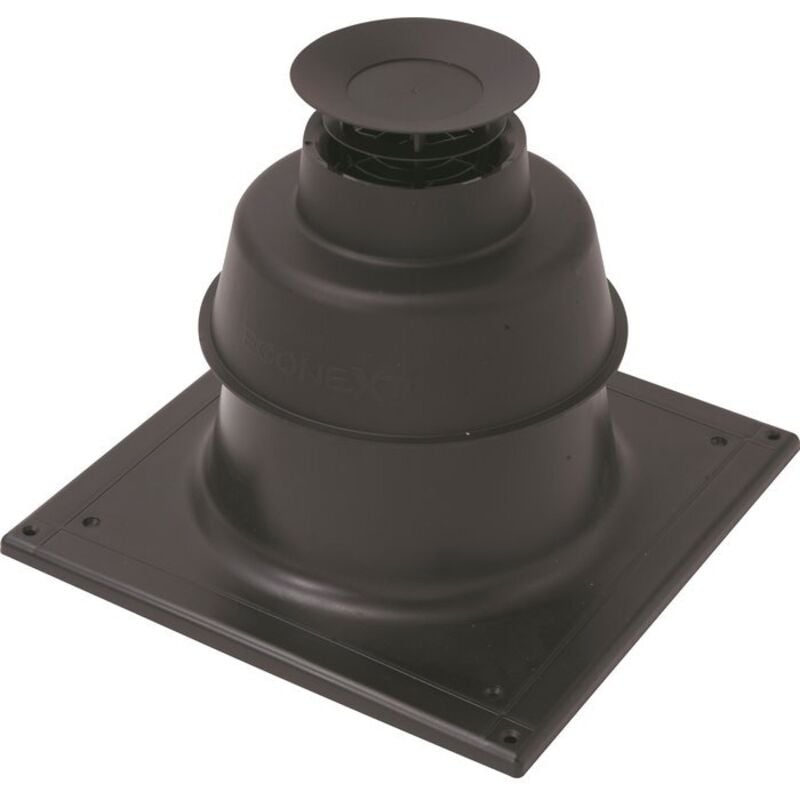 TEN - Terminal cheminée noir pour PPs flexible Ø80