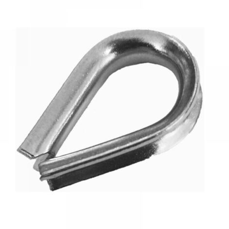 Terminal de acero inoxidable 304 con forma de corazón de 3 mm, anillo protector de cable
