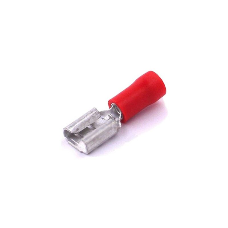 

Cembre - Terminal de cable 6,3x0,8 Hembra Preaislado Rojo