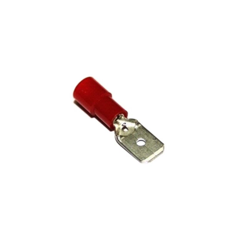 

Terminal de cable 6,3x0,8 Macho Preaislado Rojo