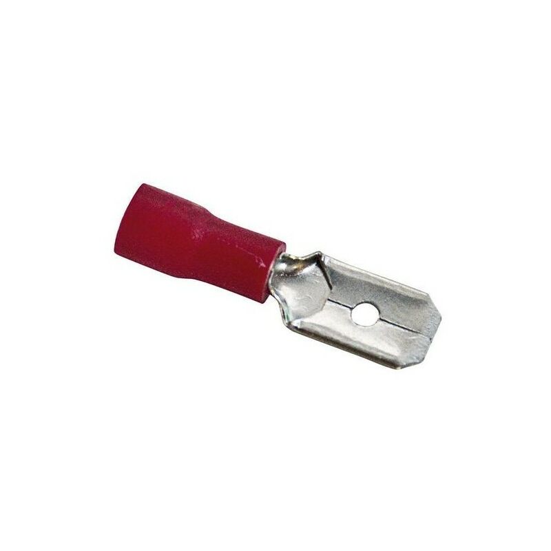 

Terminal de cable 4,8x0,8 Macho Preaislado Rojo