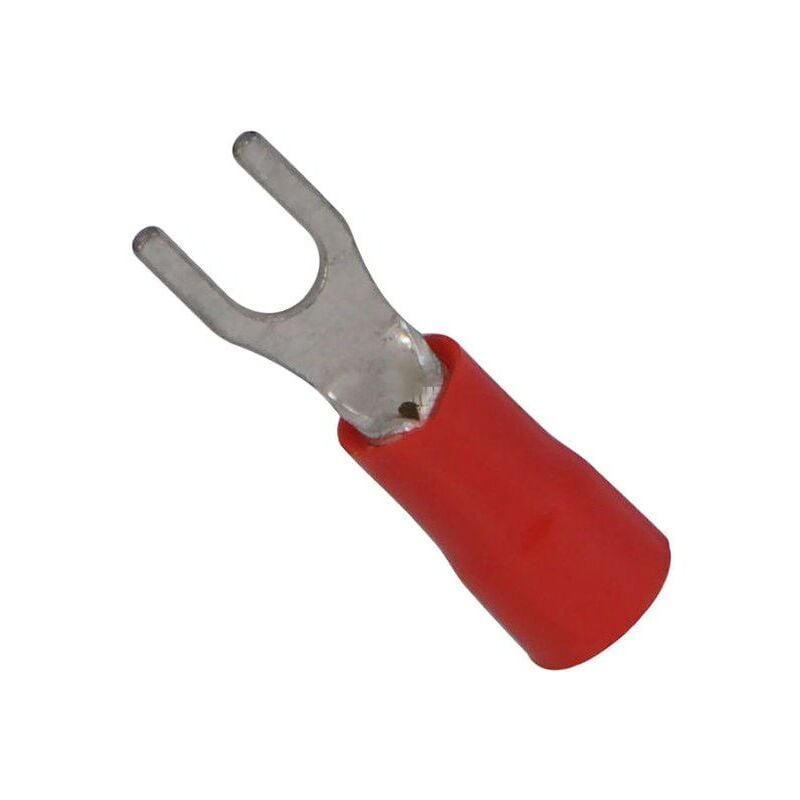 

Cembre - Terminal de cable Tenedor 1,5 mm PreAislados Rojo Agujero 3,5