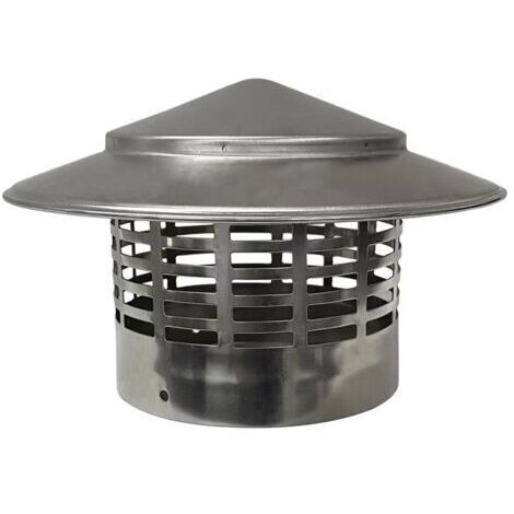 Terminal de désenfumage Capuchon d'aération en acier inoxydable SUS304, diamètre 100 mm