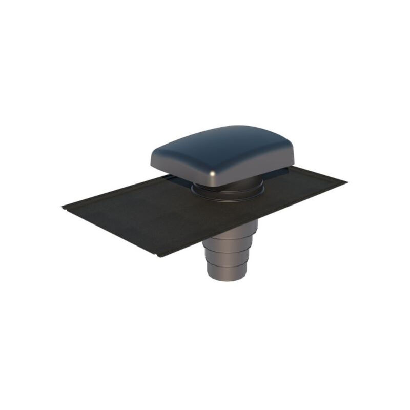 Terminal de ventilation Ubiflu 2 ardoise anthracite d160 Ubbink 13460377