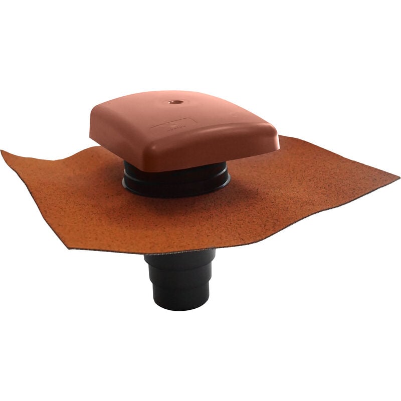 Ubbink - Terminal de ventilation Ubiflu 2 universel avec multidiam Rouge