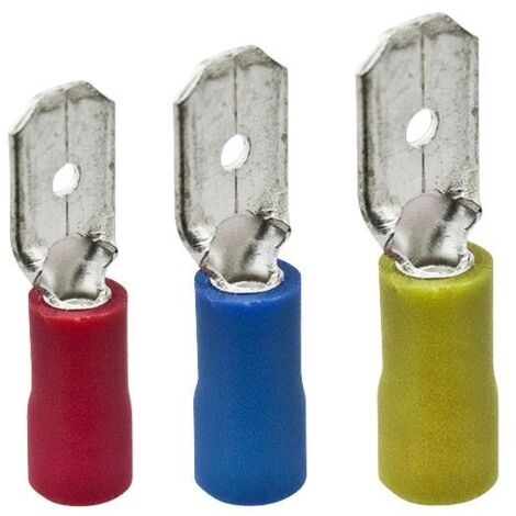 Terminal Electricidad 1,5Mm Faston Macho Ro Hepoluz 10 Pz