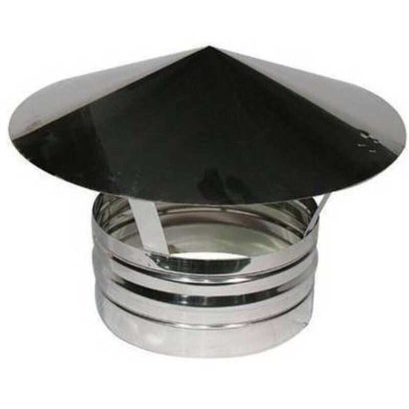 Terminal en acier pour conduits de fumée