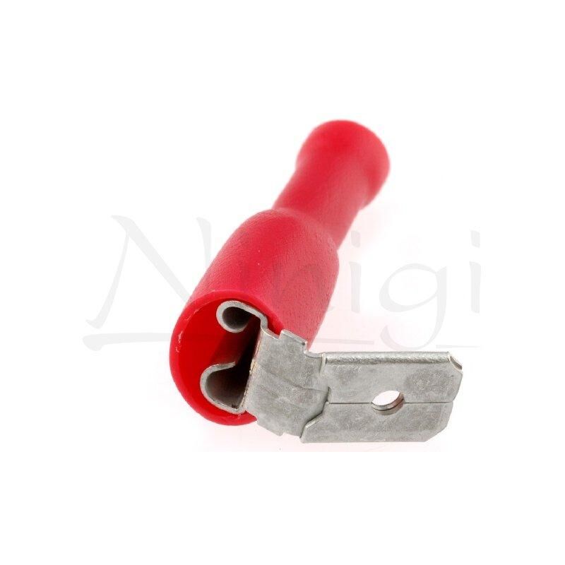 

Terminal Faston Macho-Hembra 6.3mm Preaislado ROJO