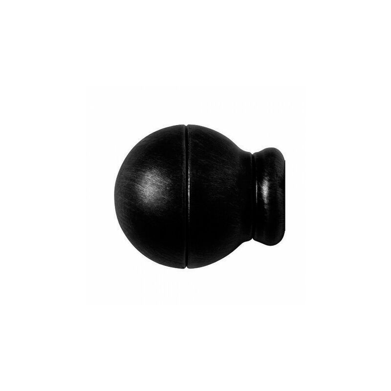 

Riel Chyc - Terminal forja esfera rayada Ø 20 mm. negro juego 2 piezas