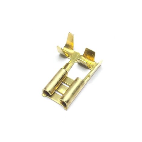 Terminal Hembra Bandera 6.3mm Bolsa 100 Unid.
