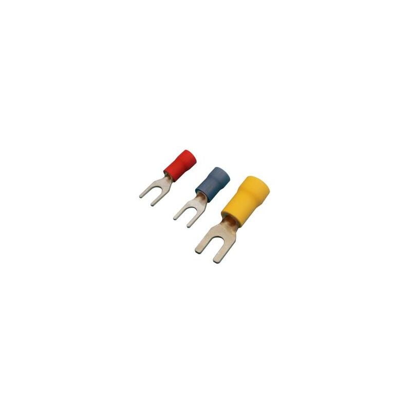 

Terminal Horquilla 5,3mm Cable 0,25-1,65mm Preaislado Color ROJO