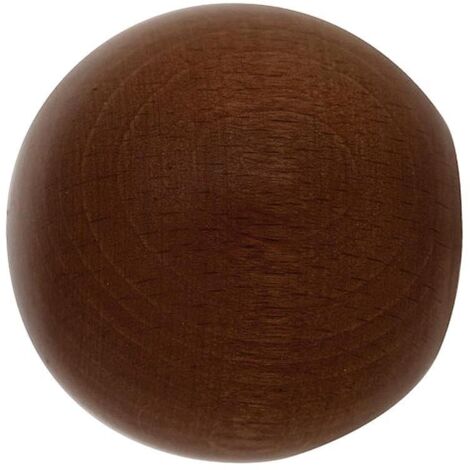 Terminal Madera Esfera 20x40 mm. Nogal