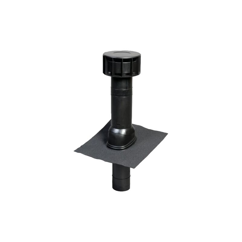 Terminal multivent ø 131 mm pour toit avec pente de 25° à 45° noir - 189556