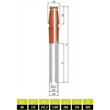 TERMINAL VERTICAL GAZ D80/125 409683