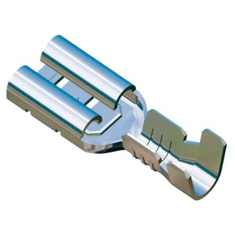 Terminale 4,8x0,5 sezione 1-2,5 ottone stagnato