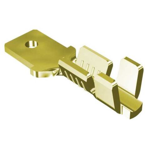 Terminale 4,8x0,8 maschio sezione 0,25-0,75 ottone
