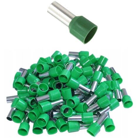 Terminale a ghiera isolato 16.0/12 verde (100 pz.)