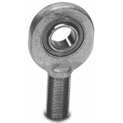 Terminale a snodo maschio per terzo punto Ø 10mm con accoppiamento acciaio su PTFE