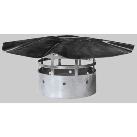 TERMINALE A TETTO INOX - Ø 100