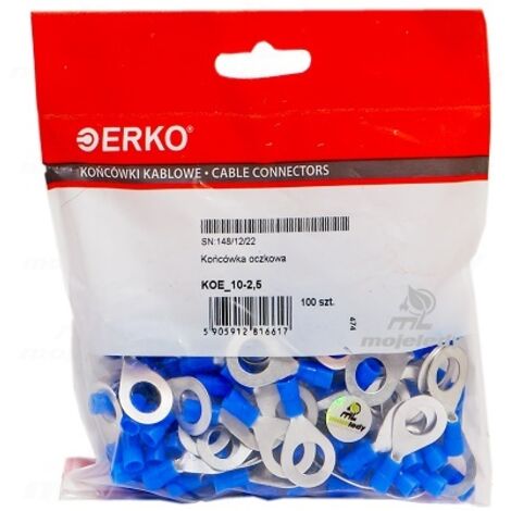 Terminale ad anello isolato in rame KOE 10-2.5 /100 pz./