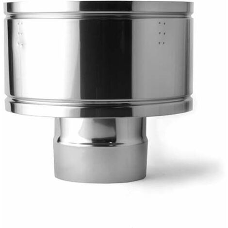 Terminale antintemperie Inox Conix mono Ø 80 mm