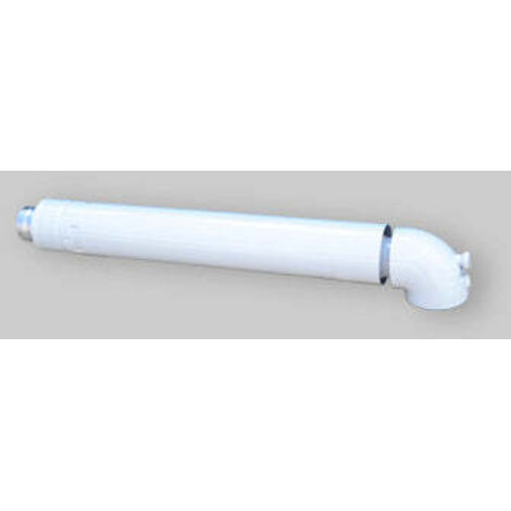 Terminale Antivento Con Curva 90° Per Scaldabagno Vaillant 60-100
