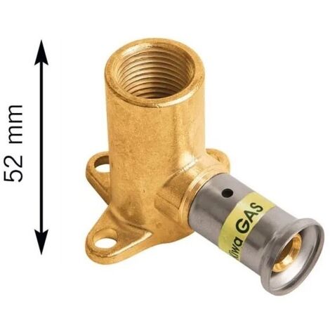 Terminale con staffa in ottone Gas 26x3/4" 2PG2605