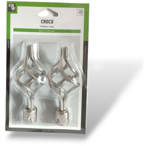 TERMINALE D20 CROCO NICKEL - EMMEBI