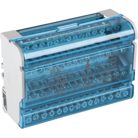 Terminale di collegamento 125A - Rail TH35 - 500V AC - Bianco - Kanlux