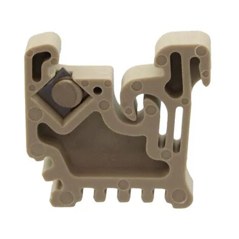 Terminale di fissaggio, Plastica, beige, guida: ts 15, montaggio diretto