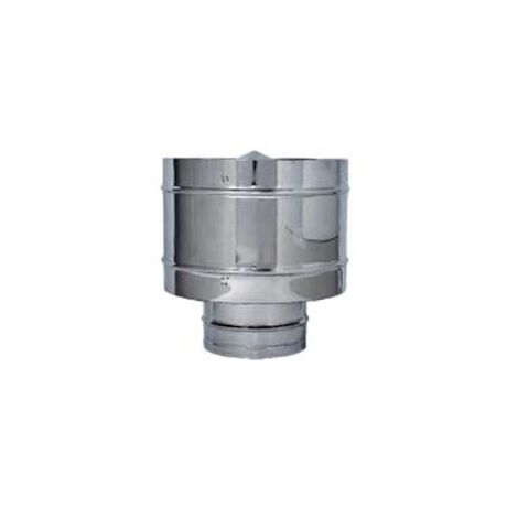 TERMINALE DI SCARICO A BOTTE ACCIAIO INOX AISI 304 MONOPARETE  ø mm.300