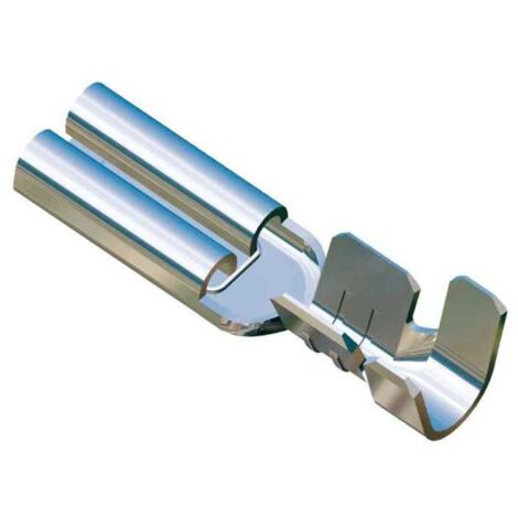 Terminale femmina 2,8x0,5 sezione 0,5-1 ottone stagnato