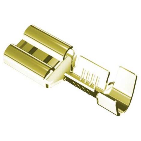 Terminale femmina 6,3x0,8 sezione 1-2,5 ottone