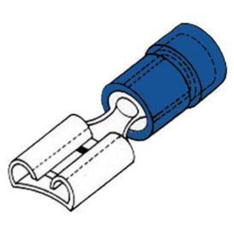 Terminale femmina 6,4 mm - blu
