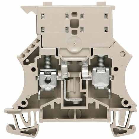 Terminale Fusibile, Vite, 2 Poli, 250V, 6.3A, 0.52, 10mm², Beige scuro