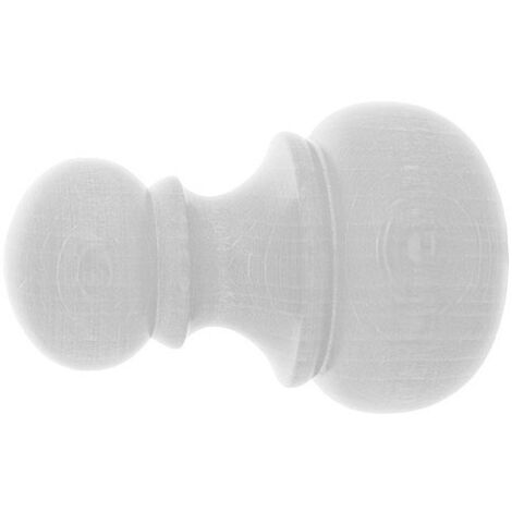 Terminale in legno "Chyc" 20x68 mm. Bianco