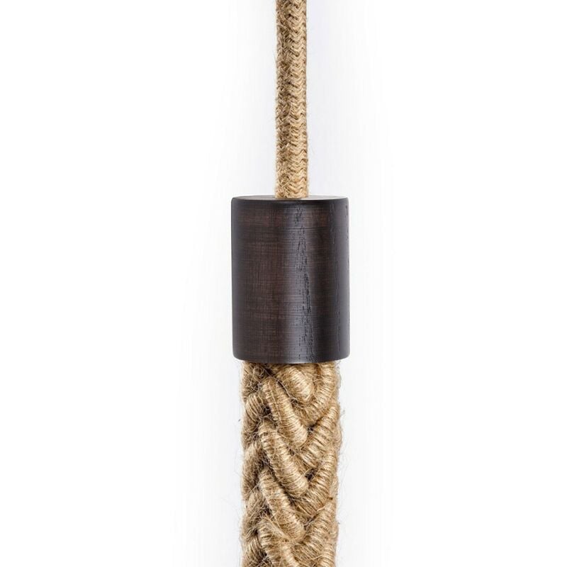 Image of Creative Cables - Terminale in legno per cordone 2XL Effetto Wengé - Effetto Wengé