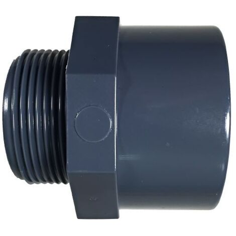 Terminale in PVC filetto maschio 50 mm 1 1/2"