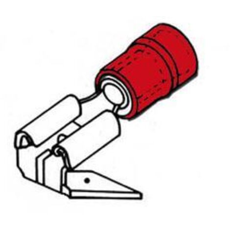 Terminale isolato di tipo misto 6,4 mm - rosso