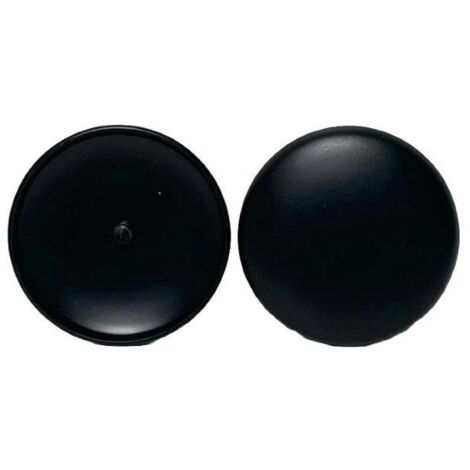 TERMINALE PER CORRIMANO TONDO NERO D.50 METALLO