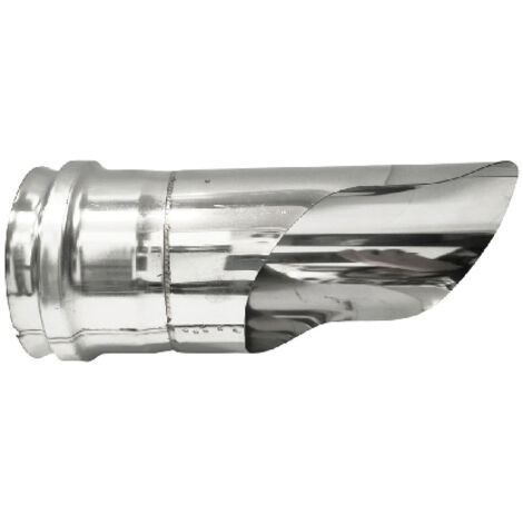 TERMINALE PER GOMITO INOX 304 CON CAPPELLO DRITTO Diam. 100