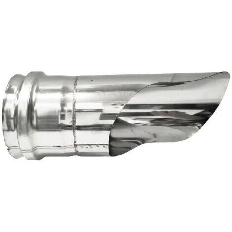 TERMINALE PER GOMITO INOX 304 CON CAPPELLO DRITTO Diam. 80