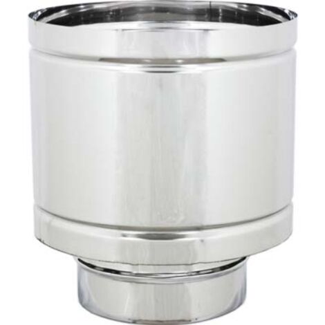 Terminale scarico a botte maschio acciaio inox 304 cm 25 h.cm 40 Zincogroup