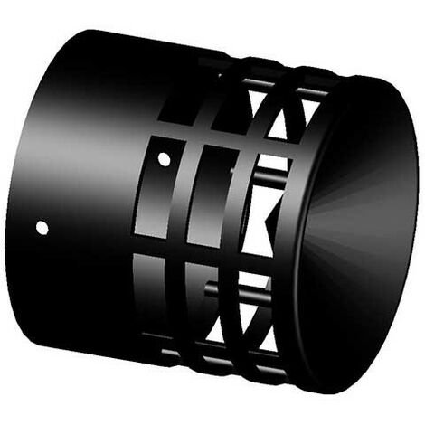 Terminale scarico fumi pp colore nero ø80